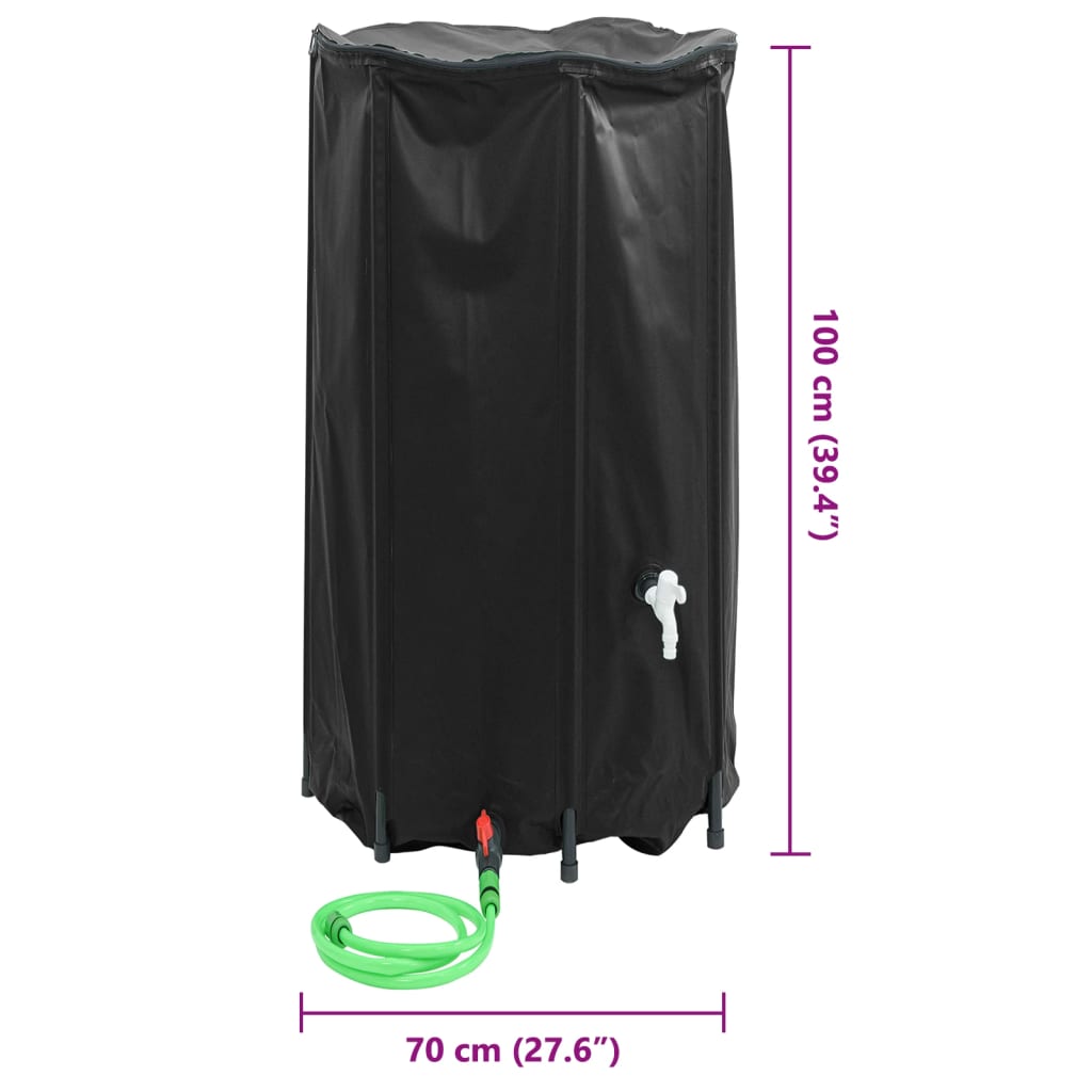 Watertank met kraan opvouwbaar 380 L PVC is nu te koop bij PeponiXL, paradijselijk wonen!