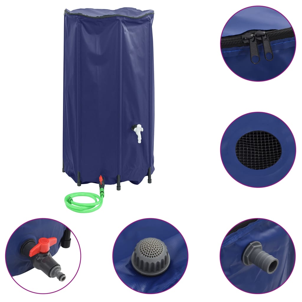 Watertank met kraan opvouwbaar 380 L PVC is nu te koop bij PeponiXL, paradijselijk wonen!