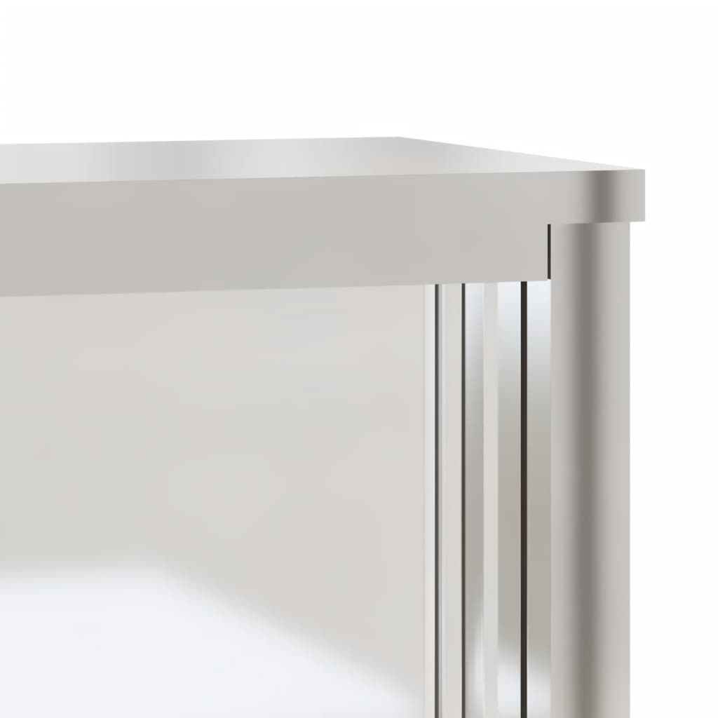 Keukenbovenkast met schuifdeuren roestvrijstaal is nu te koop bij PeponiXL, paradijselijk wonen!