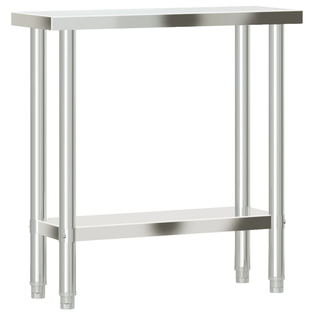 Keukenwerktafel 82,5x30x85 cm roestvrij staal is nu te koop bij PeponiXL, paradijselijk wonen!