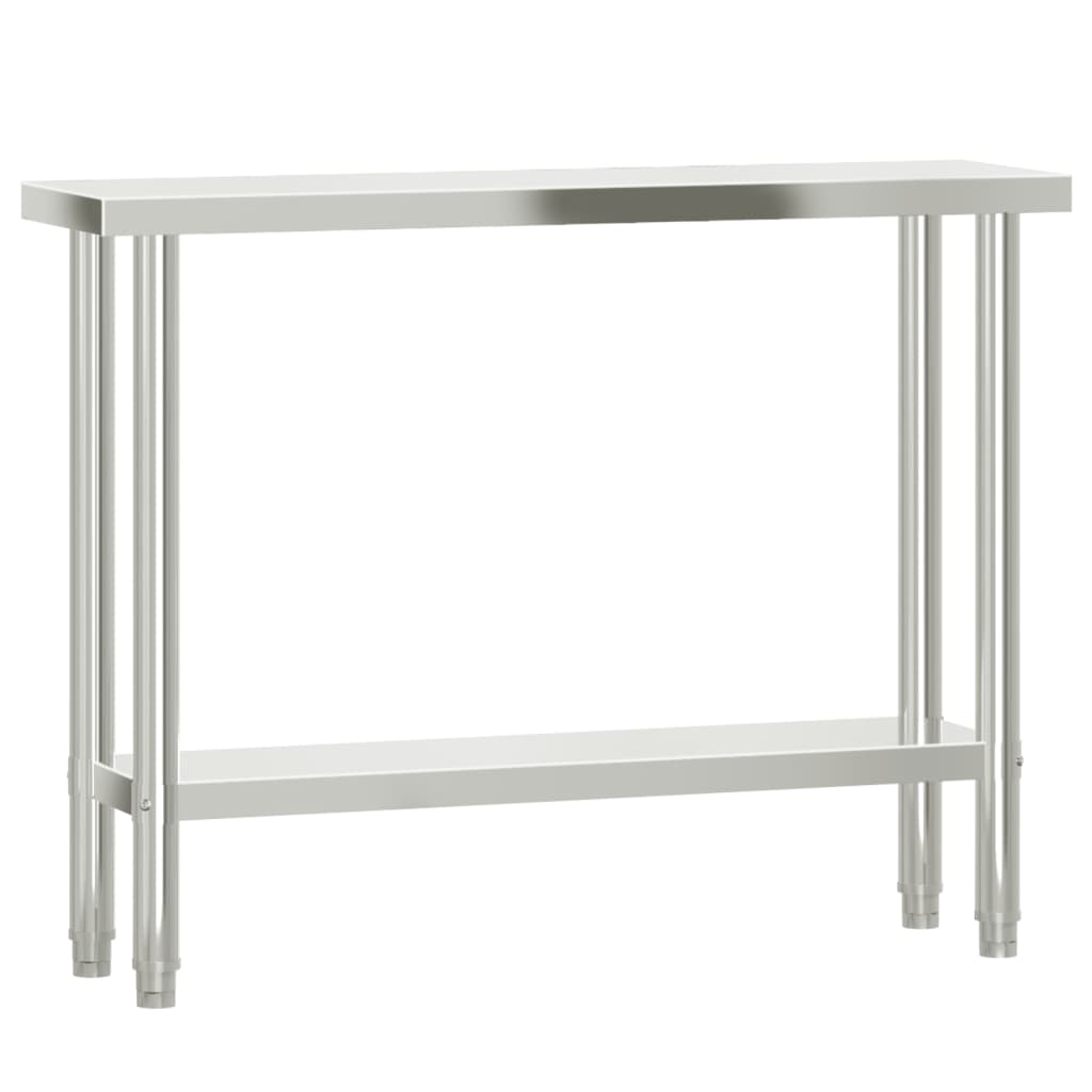 Keukenwerktafel 110x30x85 cm roestvrij staal is nu te koop bij PeponiXL, paradijselijk wonen!