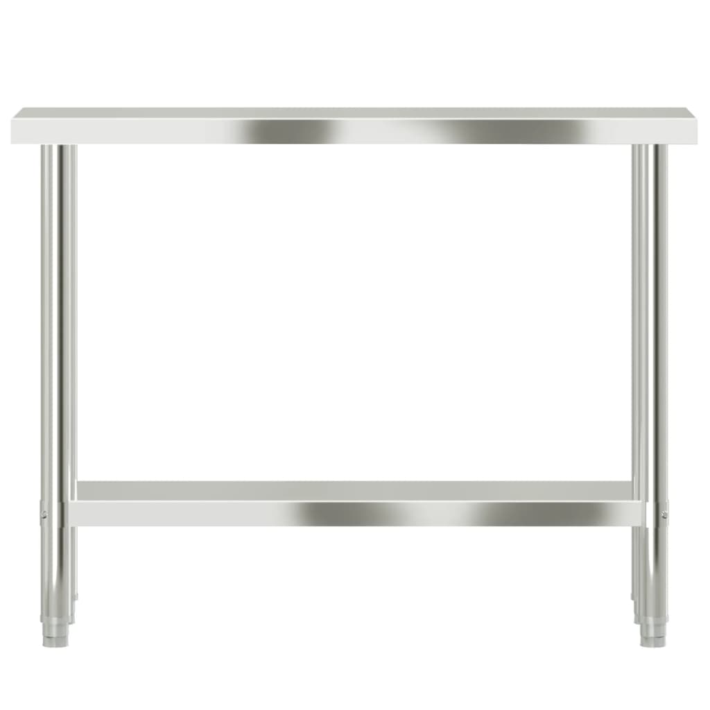 Keukenwerktafel 110x30x85 cm roestvrij staal is nu te koop bij PeponiXL, paradijselijk wonen!