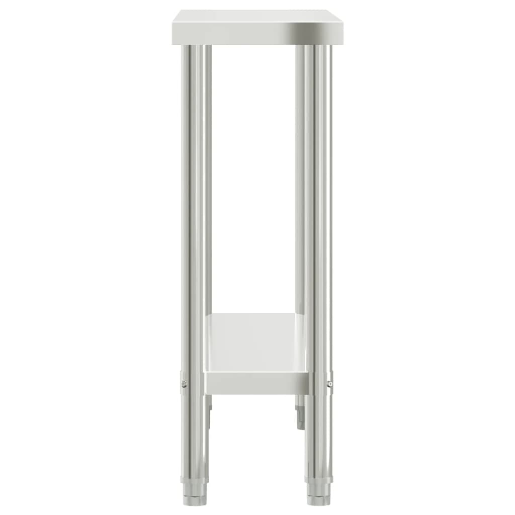 Keukenwerktafel 110x30x85 cm roestvrij staal is nu te koop bij PeponiXL, paradijselijk wonen!