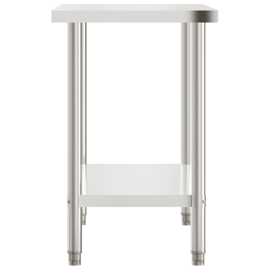 Keukenwerktafel 110x55x85 cm roestvrij staal is nu te koop bij PeponiXL, paradijselijk wonen!