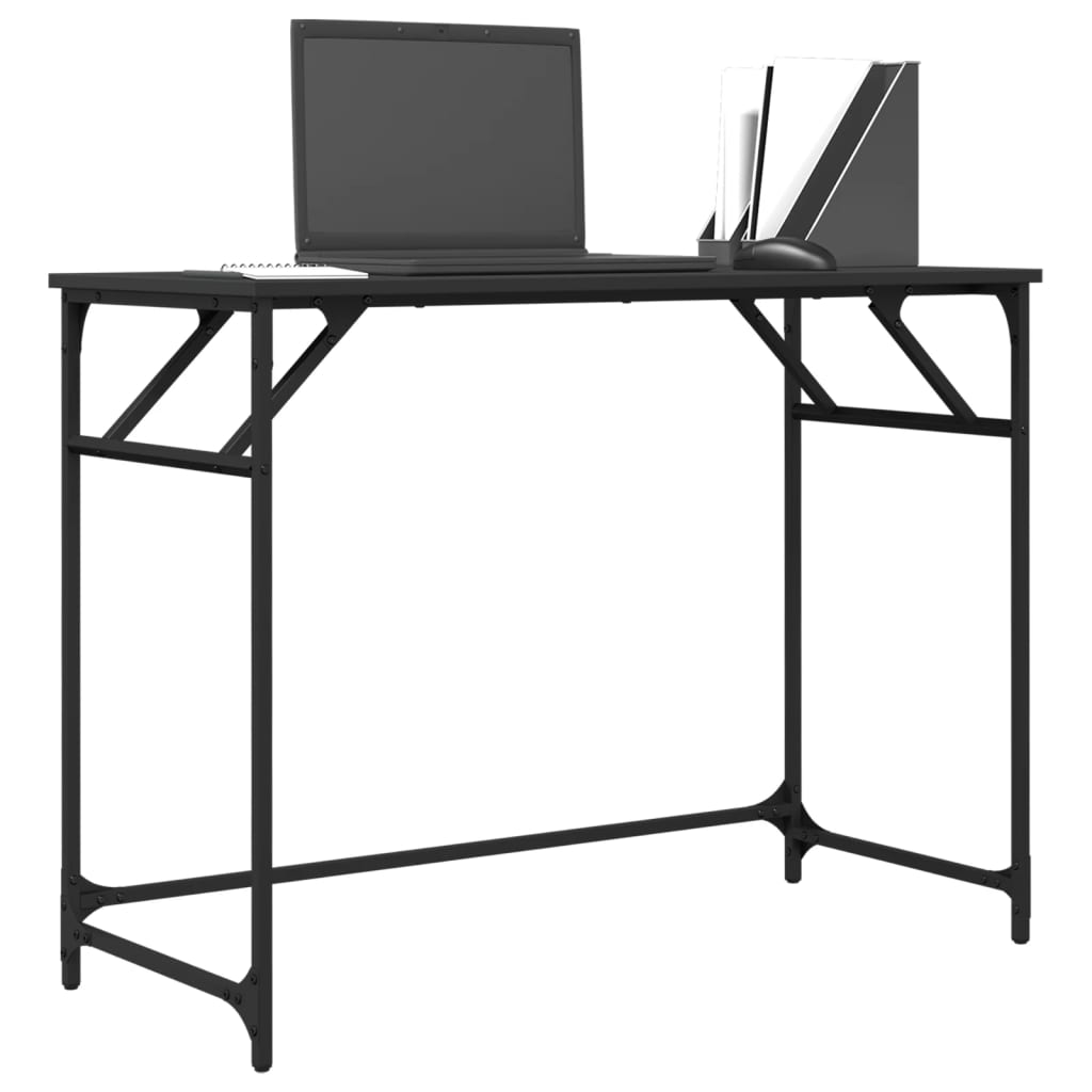 Bureau 100x45x76 cm bewerkt hout en gepoedercoat staal is nu te koop bij PeponiXL, paradijselijk wonen!