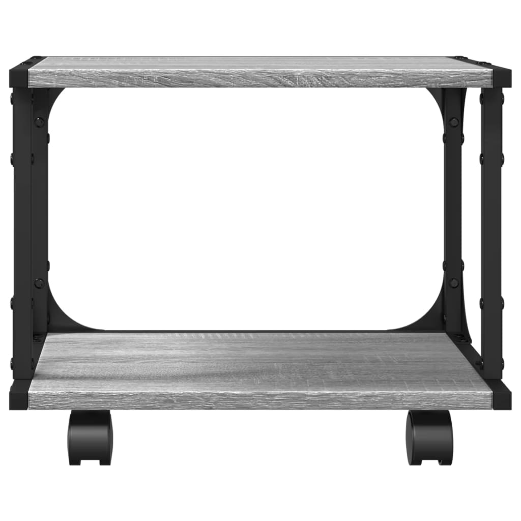 Printerkastje 2-laags 41x28x33,5 cm bewerkt hout grijs sonoma is nu te koop bij PeponiXL, paradijselijk wonen!