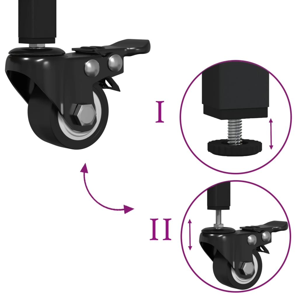 Keukentrolley 60x41x76 cm bewerkt hout gerookt eikenkleurig is nu te koop bij PeponiXL, paradijselijk wonen!