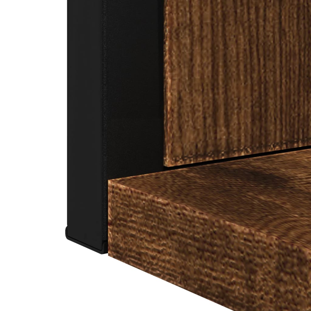 Badkamerspiegel met schap 50x12x60 cm hout gerookt eiken is nu te koop bij PeponiXL, paradijselijk wonen!