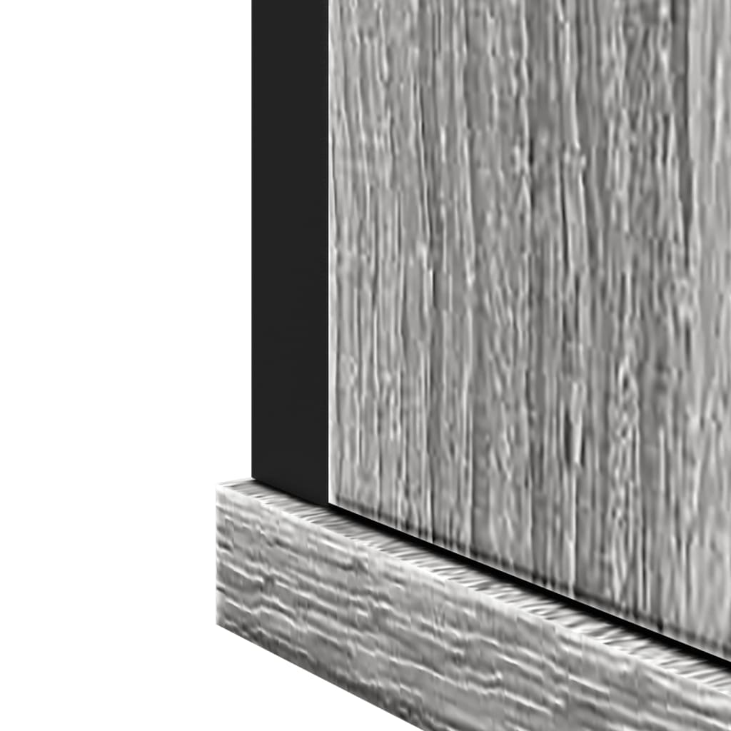 Badkamerspiegelkast 42x12x60 cm bewerkt hout grijs sonoma eiken is nu te koop bij PeponiXL, paradijselijk wonen!