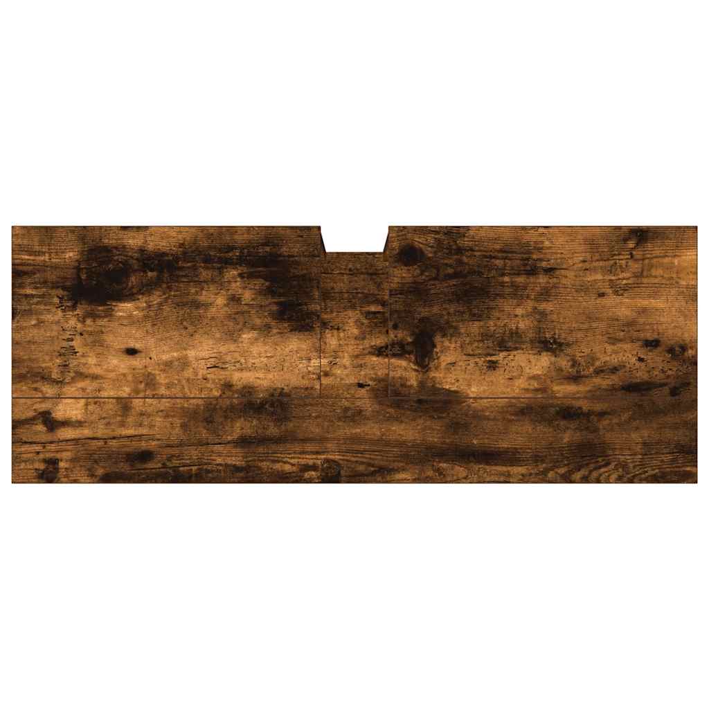 Badkamerkast 80x30x60 cm bewerkt hout gerookt eikenkleurig is nu te koop bij PeponiXL, paradijselijk wonen!