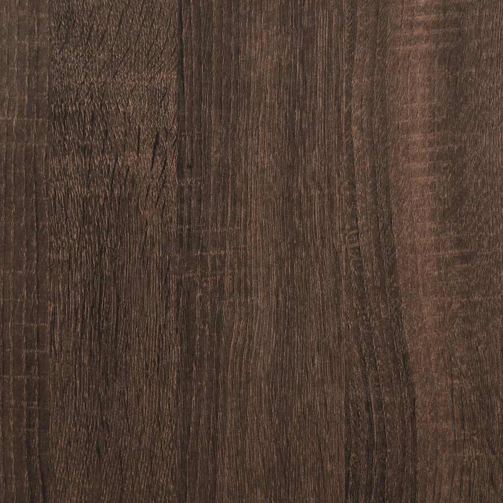 Wastafelkast 80x30x60 cm bewerkt hout bruin eikenkleurig is nu te koop bij PeponiXL, paradijselijk wonen!
