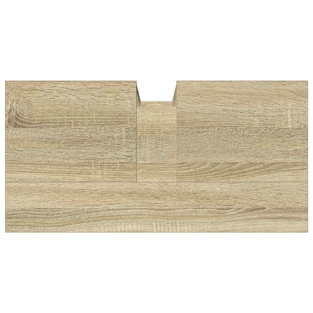Wastafelkast 60x30x60 cm bewerkt hout sonoma eikenkleurig is nu te koop bij PeponiXL, paradijselijk wonen!
