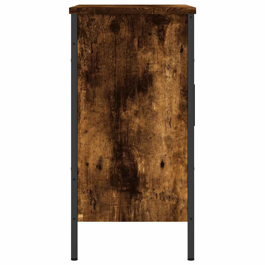 Badkamerkast 60x30x60 cm bewerkt hout gerookt eikenkleurig is nu te koop bij PeponiXL, paradijselijk wonen!