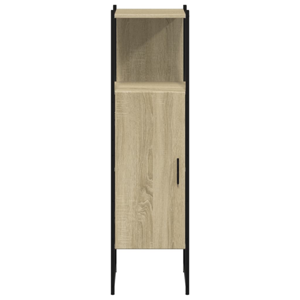 Badkamerkast 33x33x120,5 cm bewerkt hout sonoma eikenkleurig is nu te koop bij PeponiXL, paradijselijk wonen!