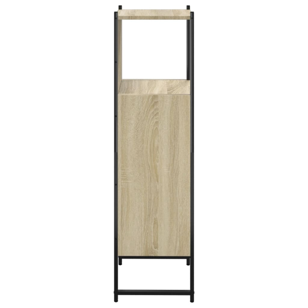 Badkamerkast 33x33x120,5 cm bewerkt hout sonoma eikenkleurig is nu te koop bij PeponiXL, paradijselijk wonen!