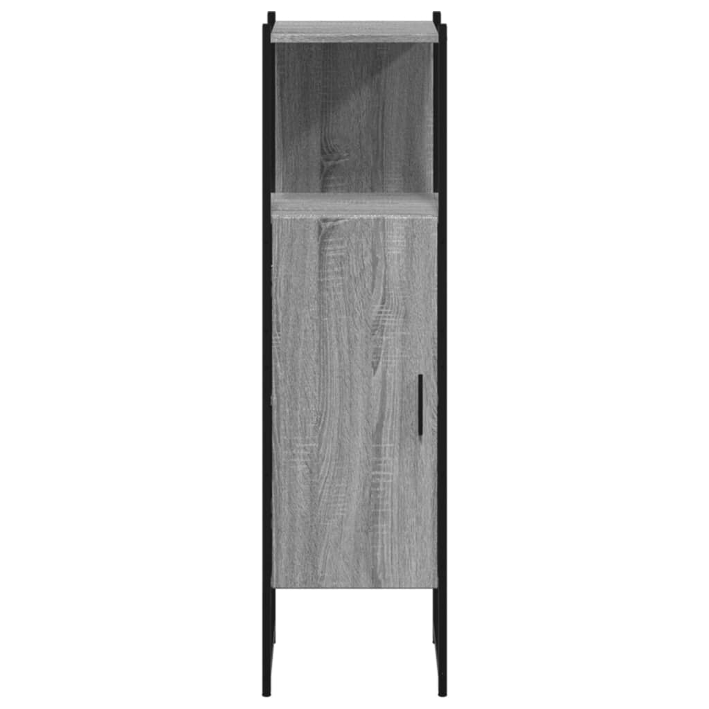 Badkamerkast 33x33x120,5 cm bewerkt hout grijs sonoma eiken is nu te koop bij PeponiXL, paradijselijk wonen!
