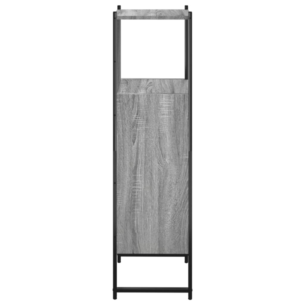 Badkamerkast 33x33x120,5 cm bewerkt hout grijs sonoma eiken is nu te koop bij PeponiXL, paradijselijk wonen!