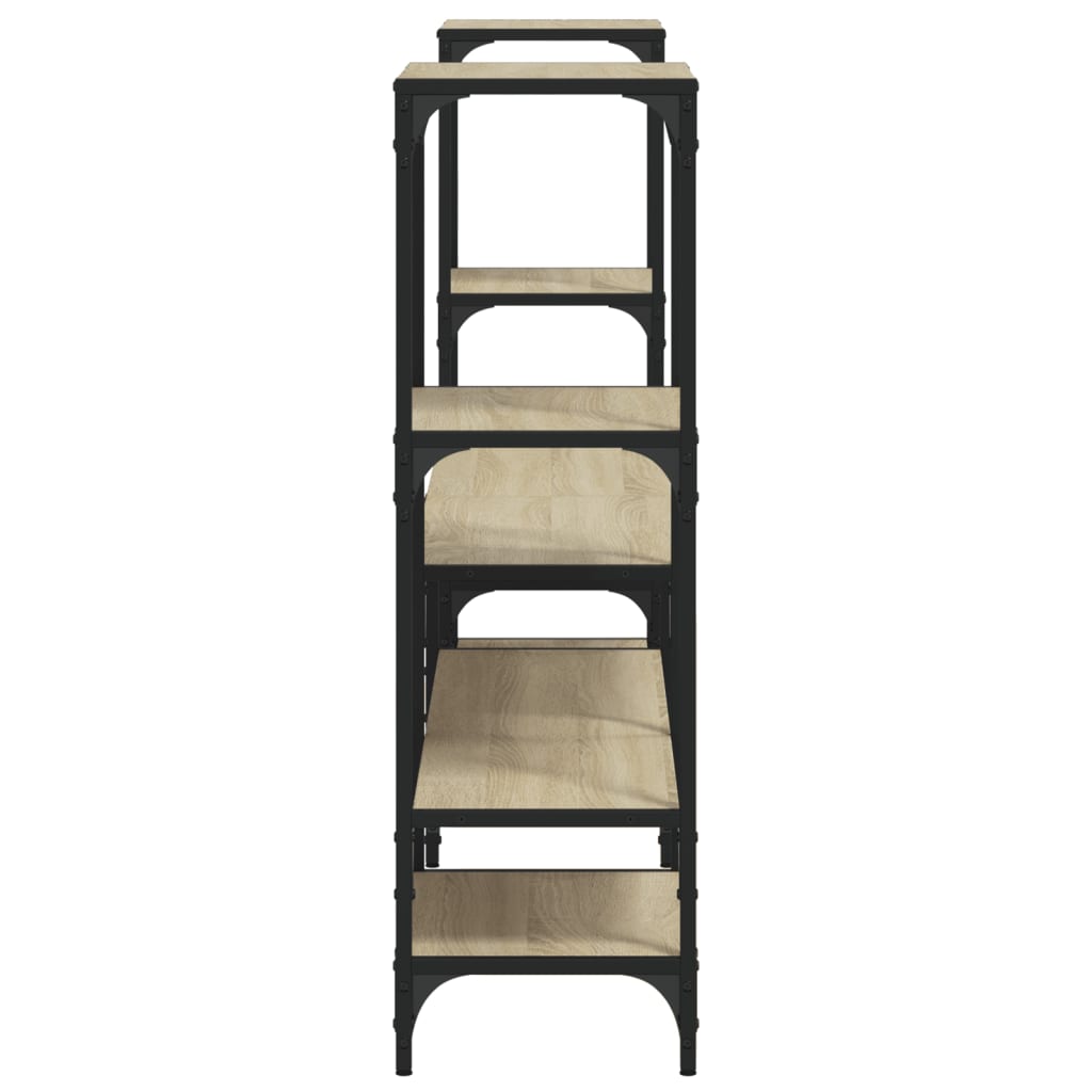 Tv-meubel 206,5x28,5x95 cm bewerkt hout sonoma eikenkleurig is nu te koop bij PeponiXL, paradijselijk wonen!