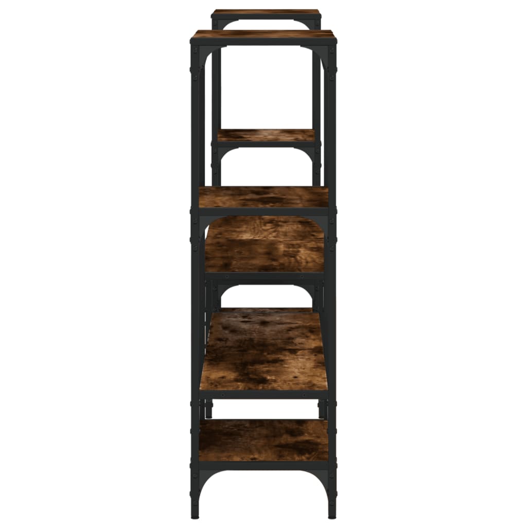 Tv-meubel 206,5x28,5x95 cm bewerkt hout gerookt eikenkleurig is nu te koop bij PeponiXL, paradijselijk wonen!