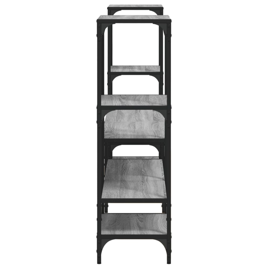 Tv-meubel 206,5x28,5x95 cm bewerkt hout grijs sonoma eikenkleur is nu te koop bij PeponiXL, paradijselijk wonen!