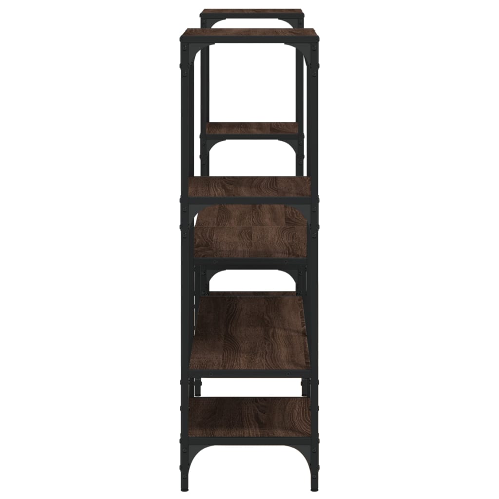 Tv-meubel 206,5x28,5x95 cm bewerkt hout bruin eikenkleurig is nu te koop bij PeponiXL, paradijselijk wonen!