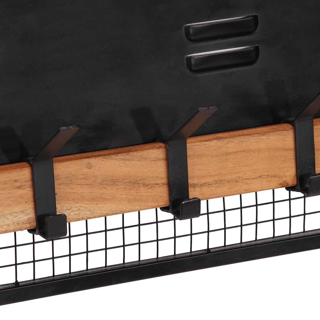 Wandkapstok 90x11x30 cm massief mangohout mango is nu te koop bij PeponiXL, paradijselijk wonen!