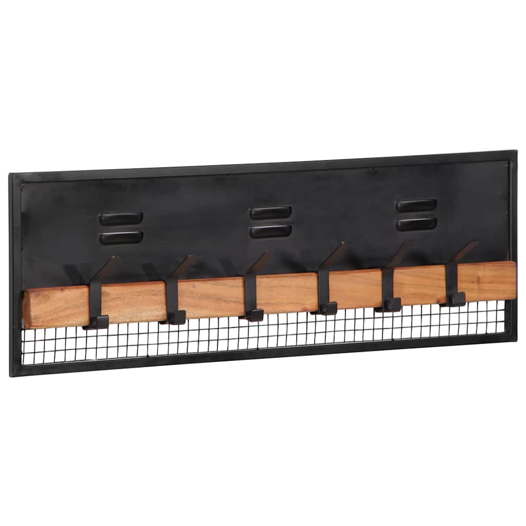 Wandkapstok 90x11x30 cm massief mangohout mango is nu te koop bij PeponiXL, paradijselijk wonen!