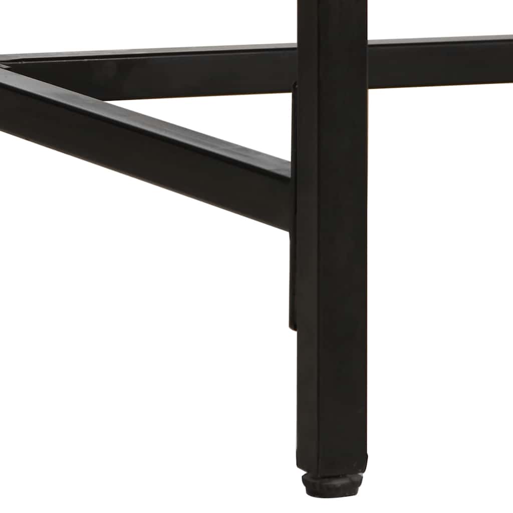 Eettafel 200x100x75 cm massief hout ruw mangohout is nu te koop bij PeponiXL, paradijselijk wonen!