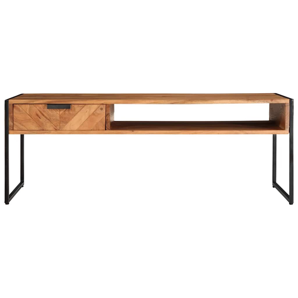 Salontafel 110x55x40 cm massief acaciahout is nu te koop bij PeponiXL, paradijselijk wonen!