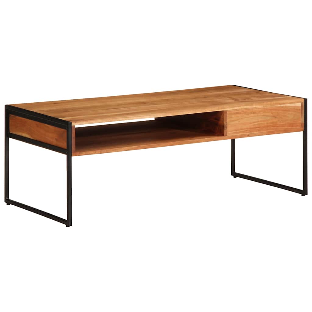 Salontafel 110x55x40 cm massief acaciahout is nu te koop bij PeponiXL, paradijselijk wonen!
