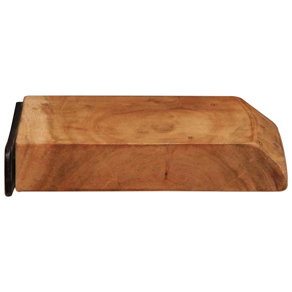 Wandschappen 2 st 30x20x3,5 cm massief acaciahout is nu te koop bij PeponiXL, paradijselijk wonen!