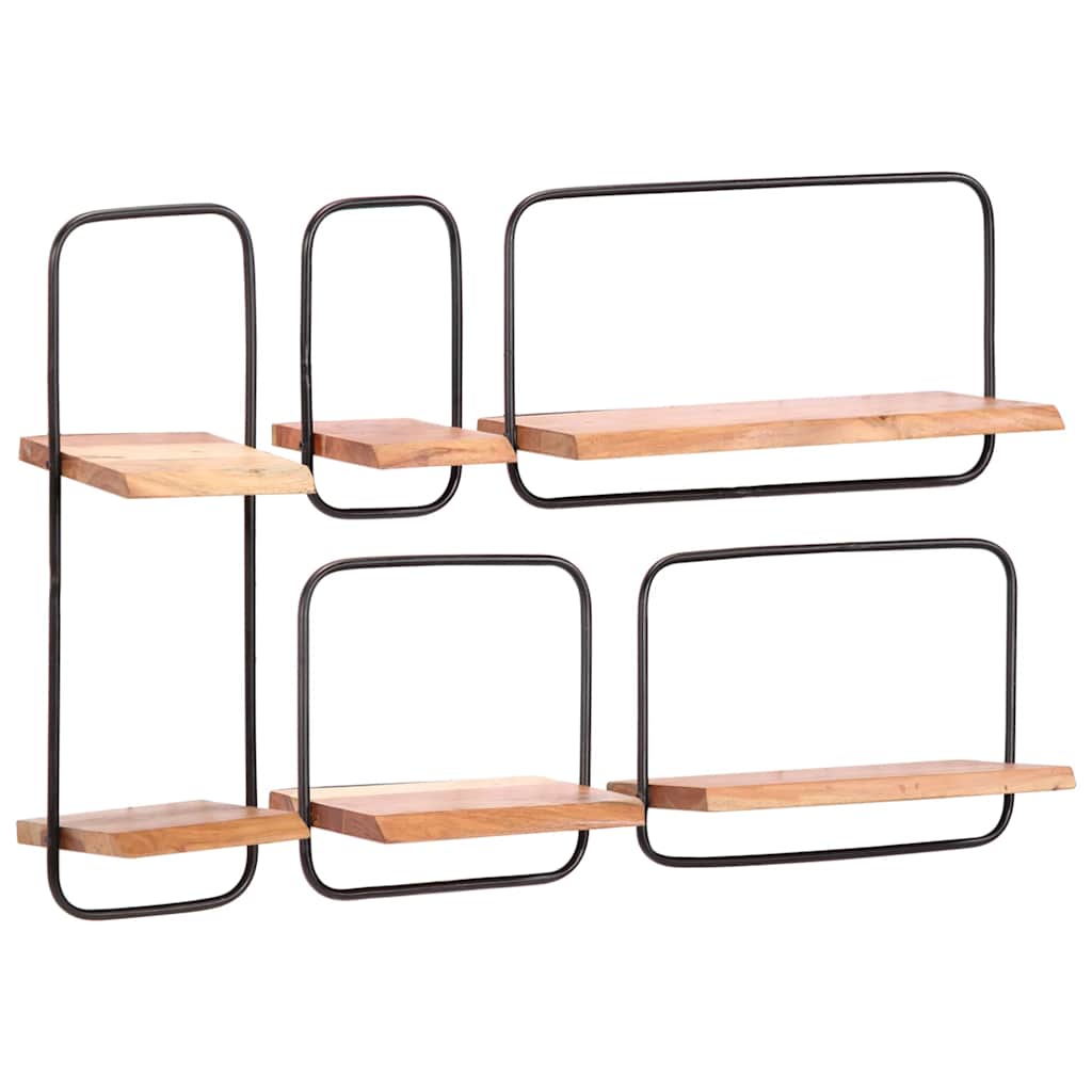 Wandplanken 5 stuks massief acaciahout is nu te koop bij PeponiXL, paradijselijk wonen!