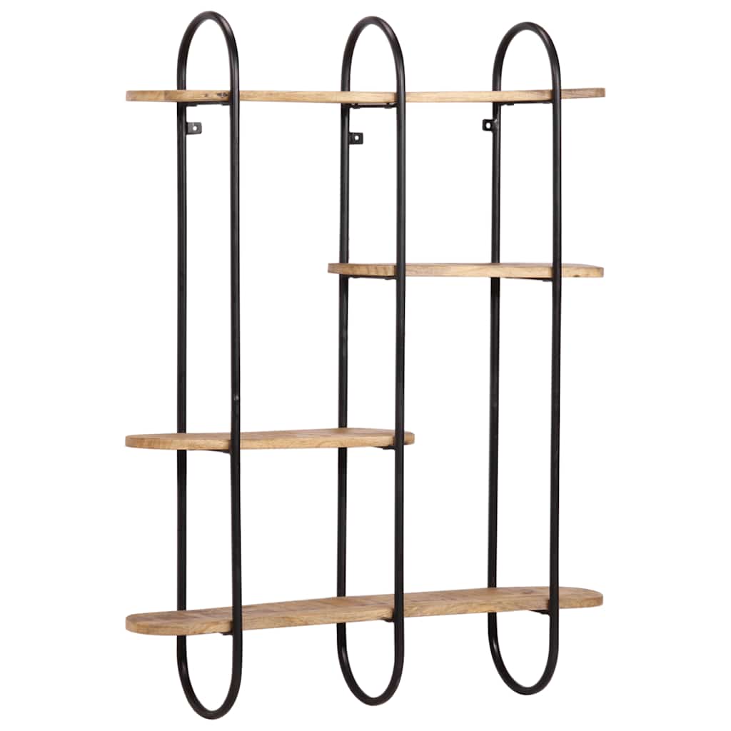 Wandplank 90x20x116,5 cm Massief Ruw Hout Mango is nu te koop bij PeponiXL, paradijselijk wonen!