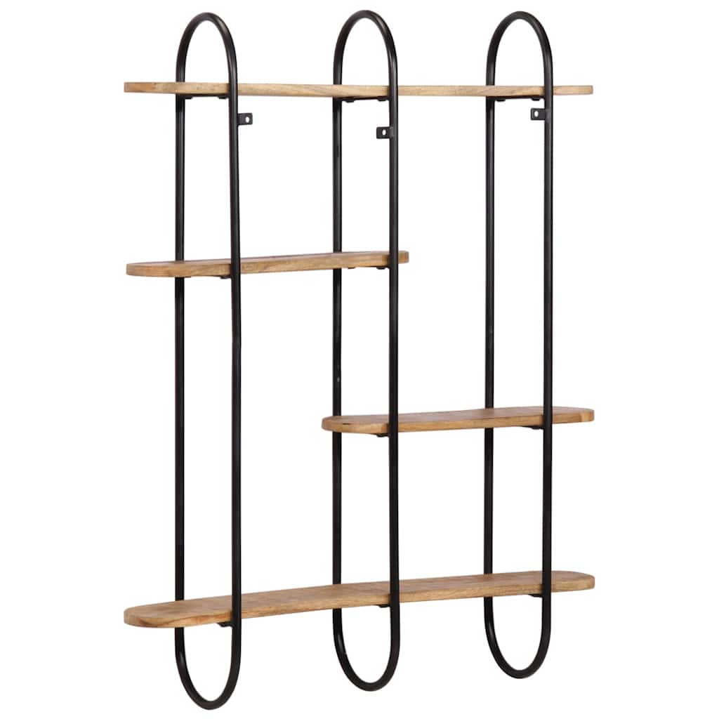 Wandplank 90x20x116,5 cm Massief Ruw Hout Mango is nu te koop bij PeponiXL, paradijselijk wonen!