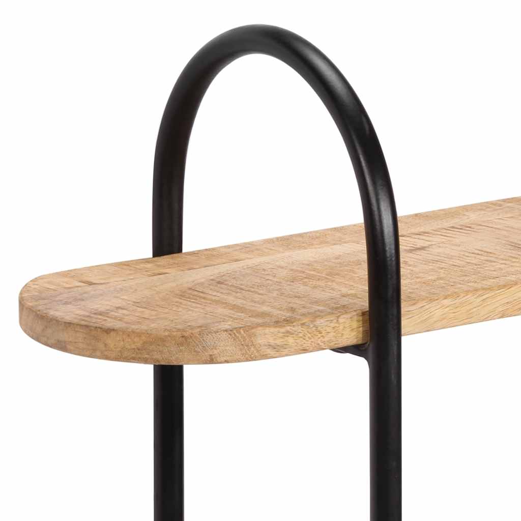 Wandplank 90x20x116,5 cm Massief Ruw Hout Mango is nu te koop bij PeponiXL, paradijselijk wonen!