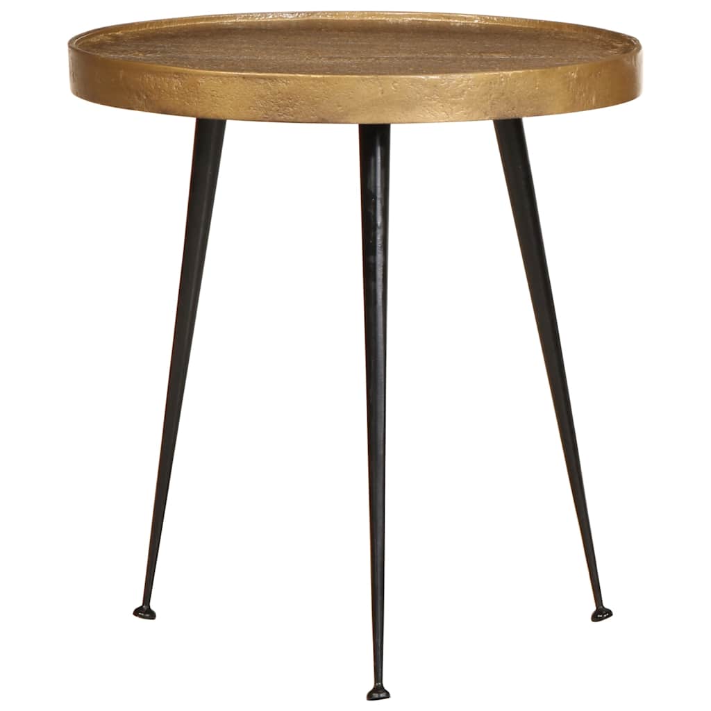 Salontafel 3 stuks Goudkleurig bewerkt hout is nu te koop bij PeponiXL, paradijselijk wonen!