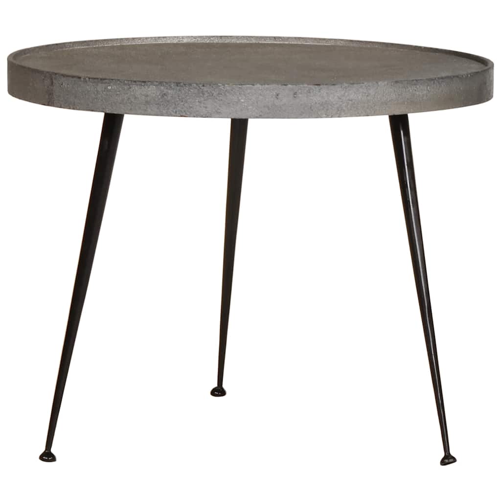 Salontafel 3 stuks zilverkleurig bewerkt hout is nu te koop bij PeponiXL, paradijselijk wonen!