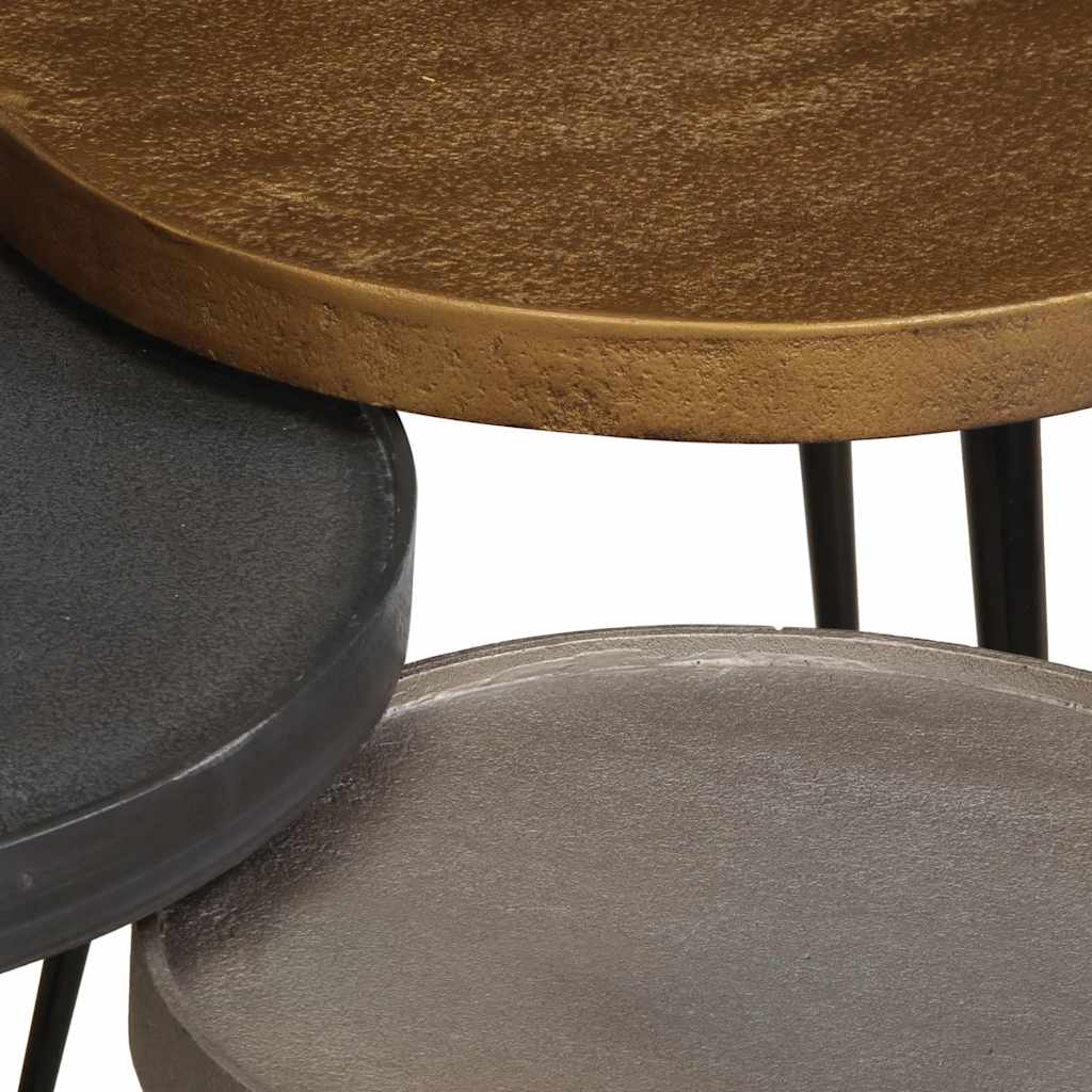 Salontafel 3 stuks Multicolor Engineered Wood is nu te koop bij PeponiXL, paradijselijk wonen!
