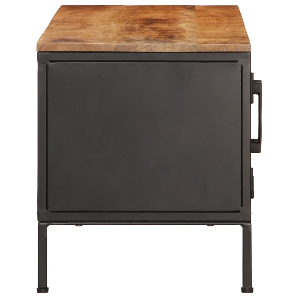 Tv-meubel 110x35x40 cm massief ruw mangohout is nu te koop bij PeponiXL, paradijselijk wonen!