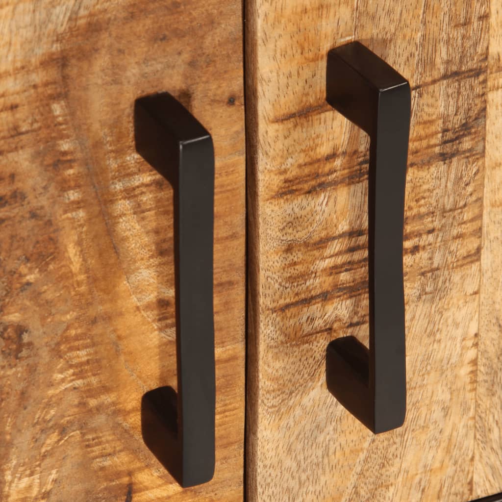 Tv-meubel 110x35x40 cm massief ruw mangohout is nu te koop bij PeponiXL, paradijselijk wonen!