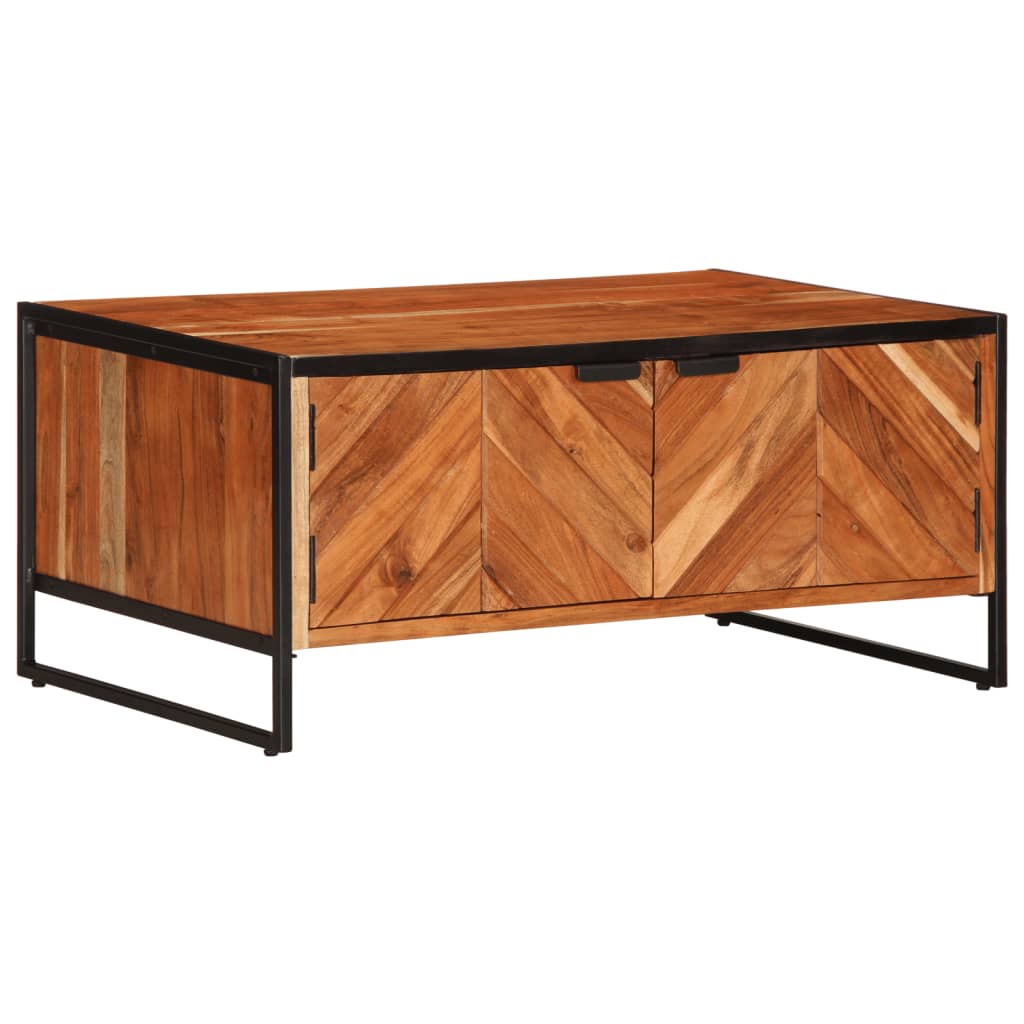 Salontafel 90x55x40 cm massief acaciahout is nu te koop bij PeponiXL, paradijselijk wonen!