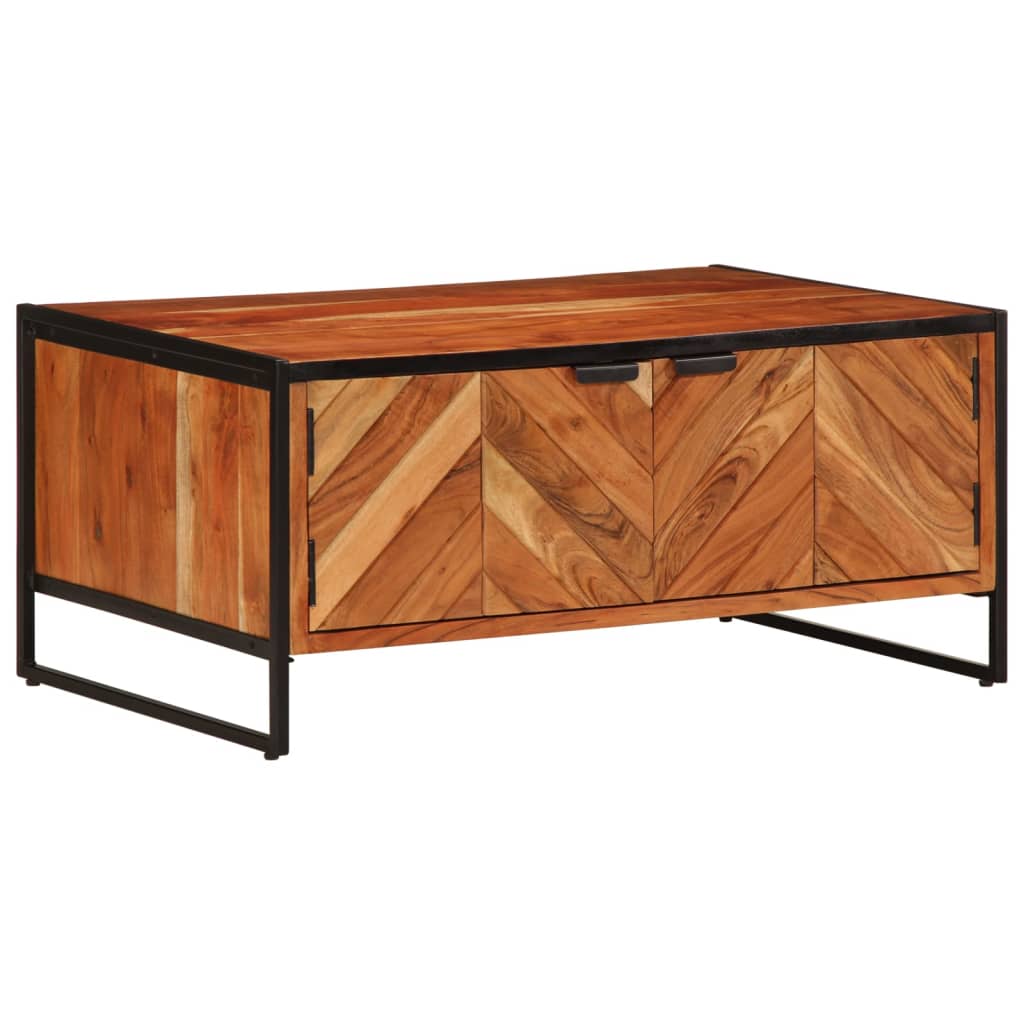 Salontafel 90x55x40 cm massief acaciahout is nu te koop bij PeponiXL, paradijselijk wonen!