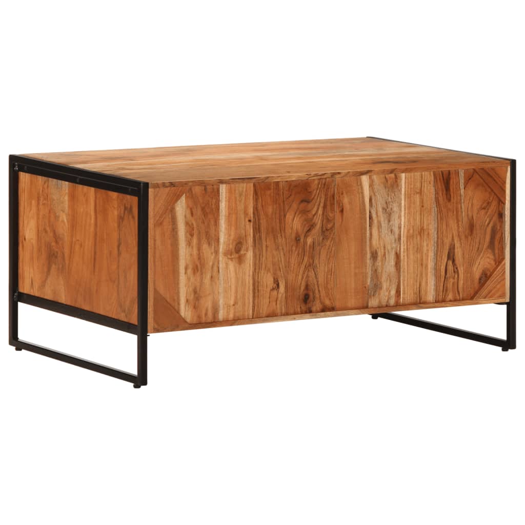 Salontafel 90x55x40 cm massief acaciahout is nu te koop bij PeponiXL, paradijselijk wonen!