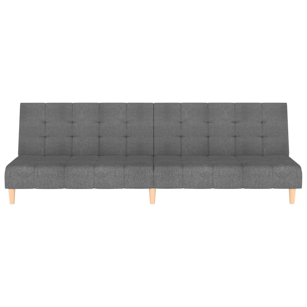 Slaapbank 2-zits stof lichtgrijs is nu te koop bij PeponiXL, paradijselijk wonen!