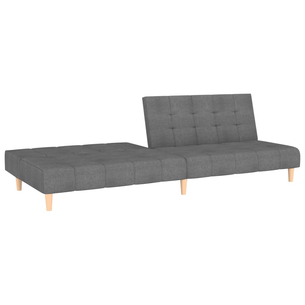 Slaapbank 2-zits stof lichtgrijs is nu te koop bij PeponiXL, paradijselijk wonen!