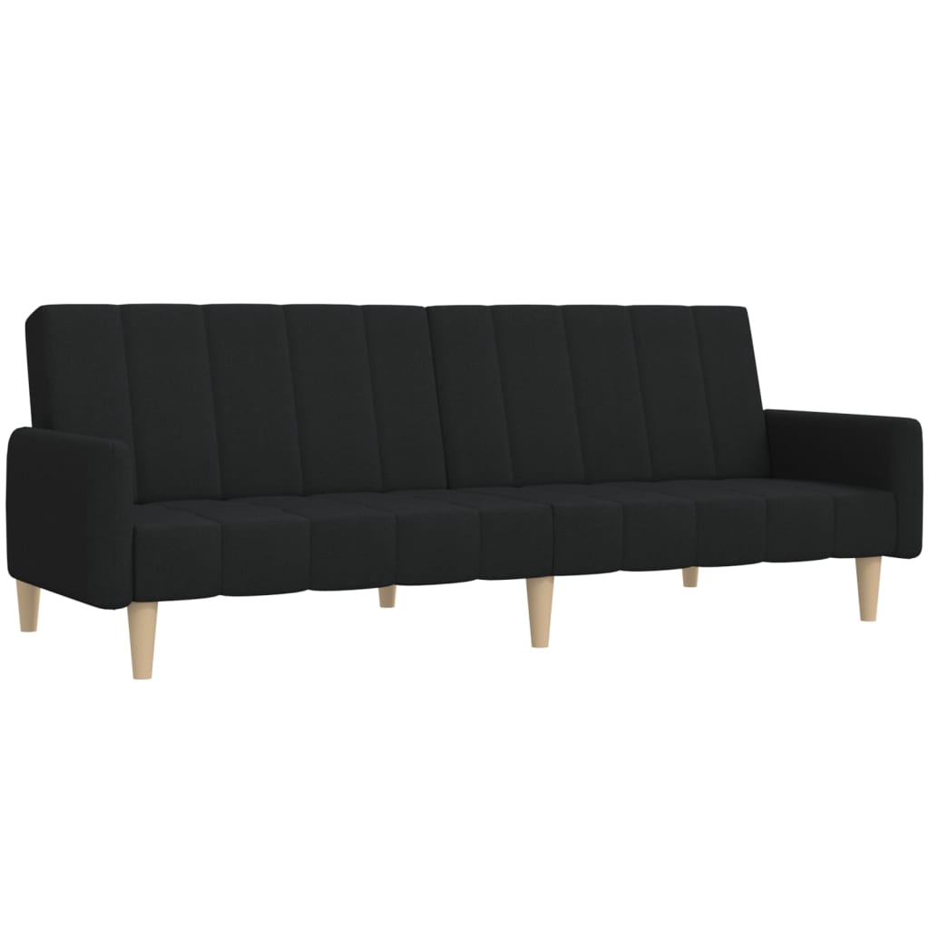 Slaapbank 2-zits stof zwart is nu te koop bij PeponiXL, paradijselijk wonen!