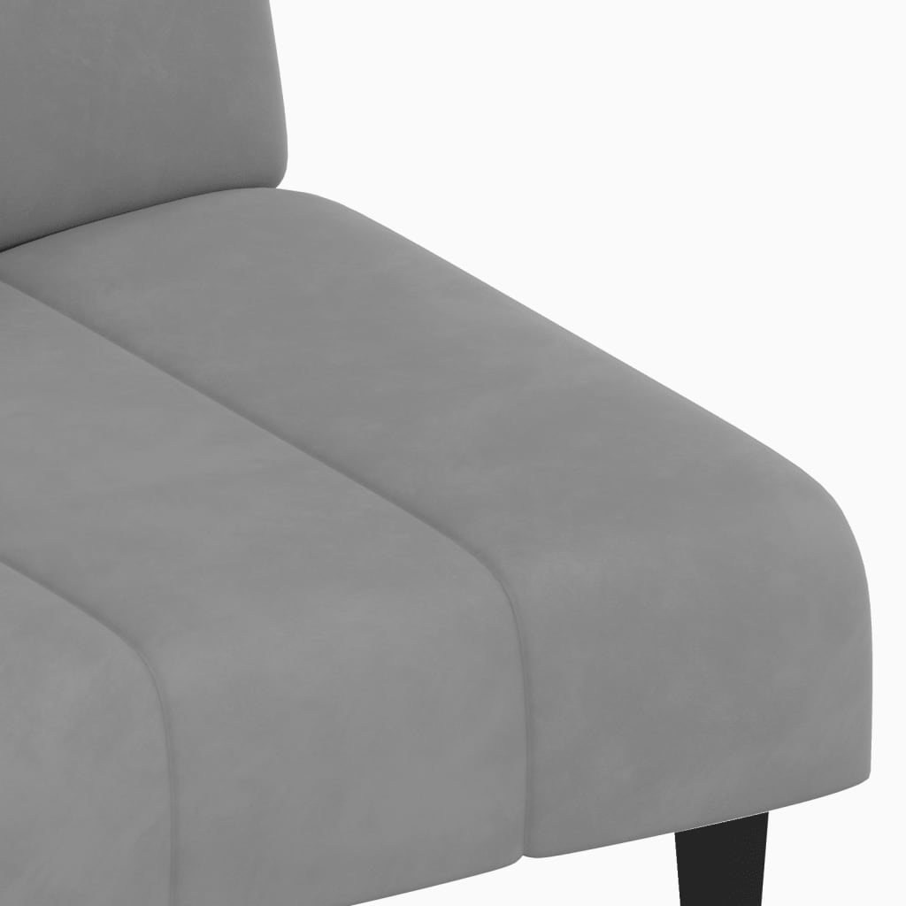 Slaapbank 2-zits fluweel lichtgrijs is nu te koop bij PeponiXL, paradijselijk wonen!