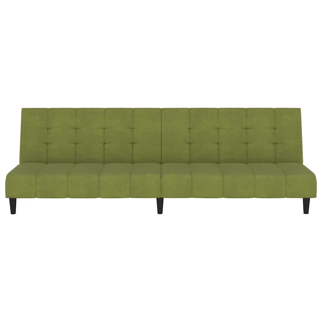 Slaapbank 2-zits fluweel lichtgroen is nu te koop bij PeponiXL, paradijselijk wonen!