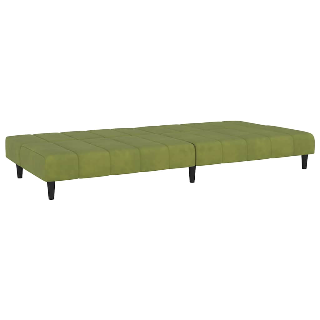 Slaapbank 2-zits fluweel lichtgroen is nu te koop bij PeponiXL, paradijselijk wonen!