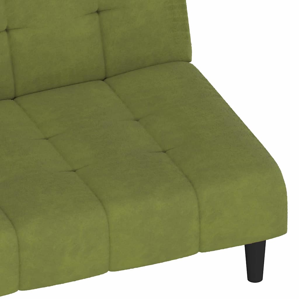 Slaapbank 2-zits fluweel lichtgroen is nu te koop bij PeponiXL, paradijselijk wonen!